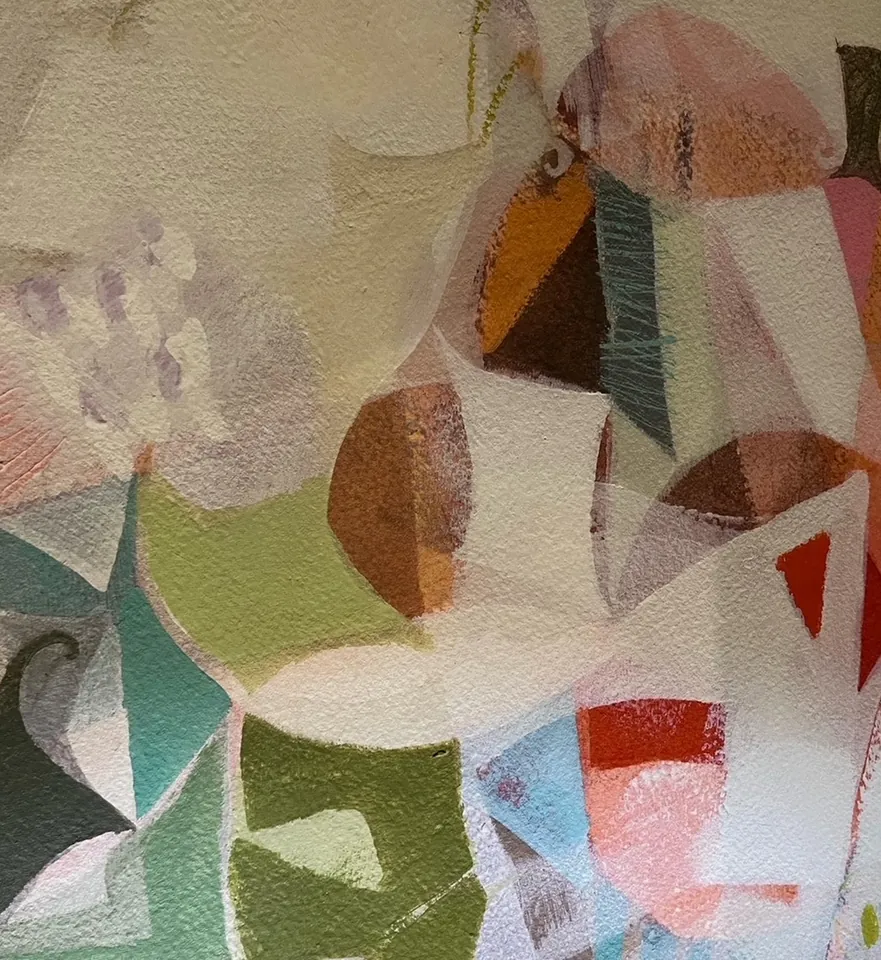 Color detail of the abstract AREA Environments wallpaper
